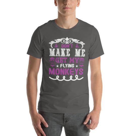 Flying Monkeys Unisex T-shirt with humorous Halloween design.