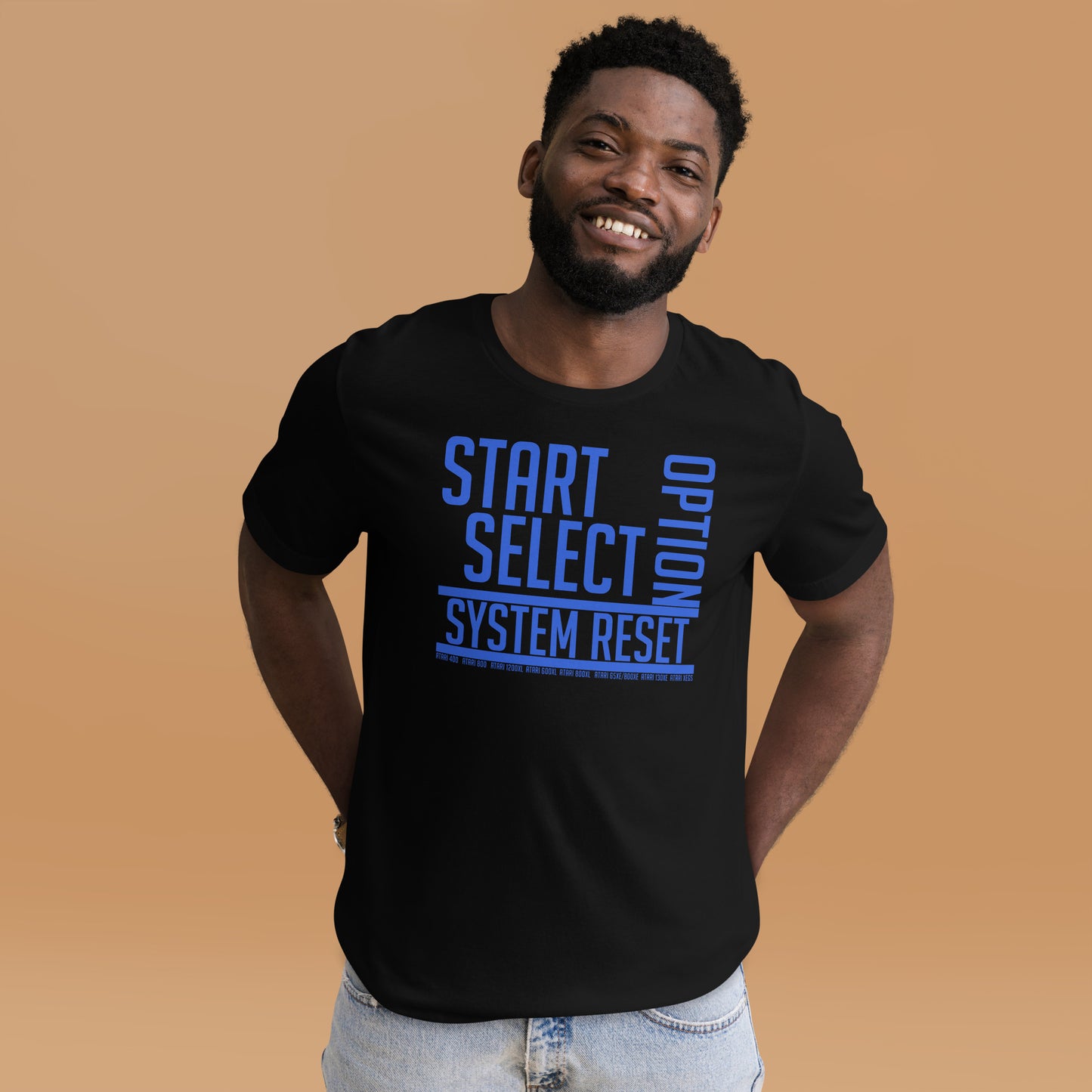 Atari 8-bit function keys (blue) Unisex t-shirt