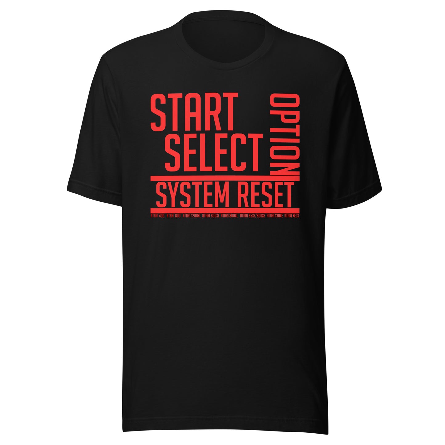 Atari 8-bit function keys (red) Unisex t-shirt