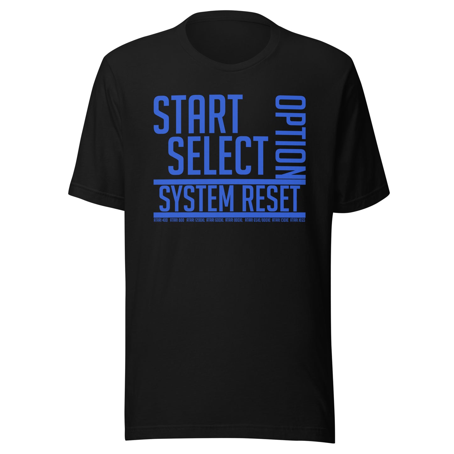 Atari 8-bit function keys (blue) Unisex t-shirt