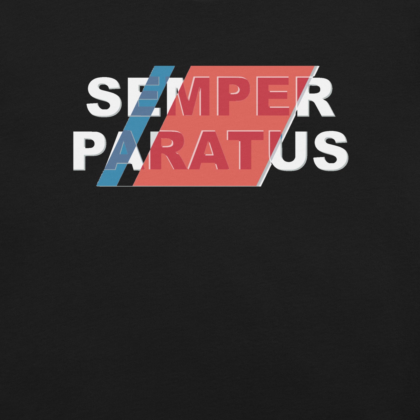 Semper Paratus w/USCG racing stripe Unisex t-shirt