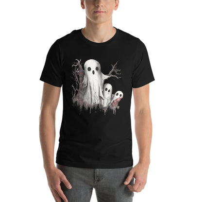 Spooky Ghosts in the Forest unisex t-shirt