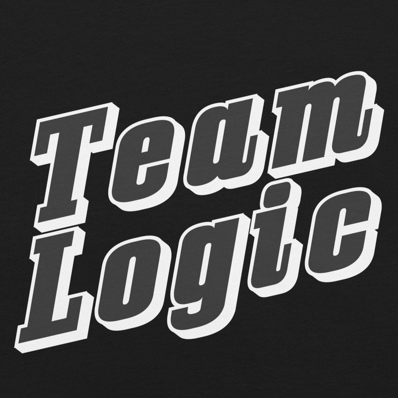 Team Logic Unisex T-shirt with bold slab-style text design.