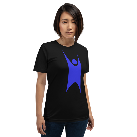 Happy Human Blue Unisex t-shirt