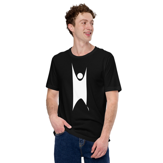 Happy Human White Unisex t-shirt