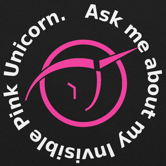 Ask me about my IPU - Pink in White Unisex t-shirt