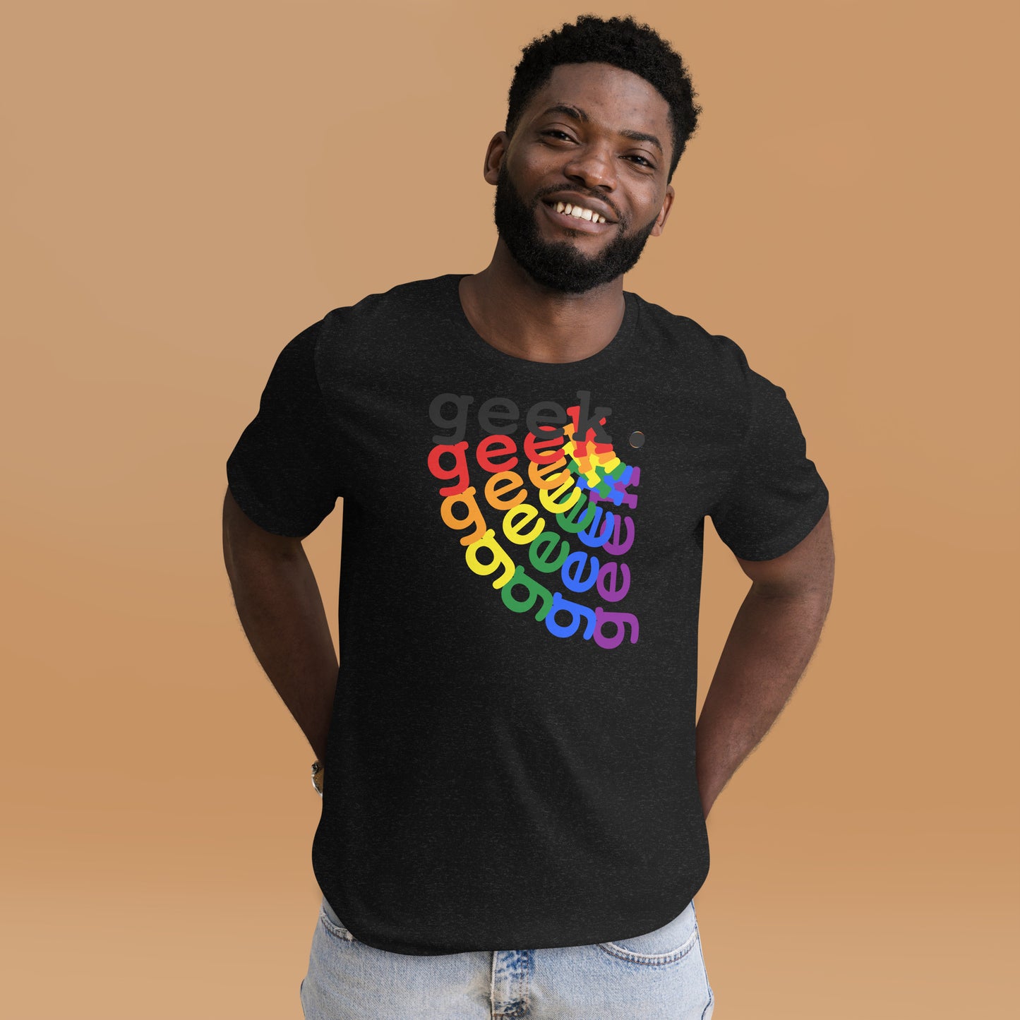 Rainbow Geek Unisex t-shirt