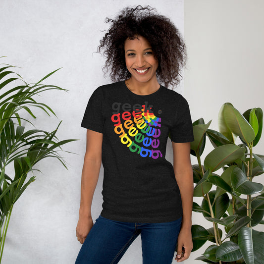 Rainbow Geek Unisex t-shirt