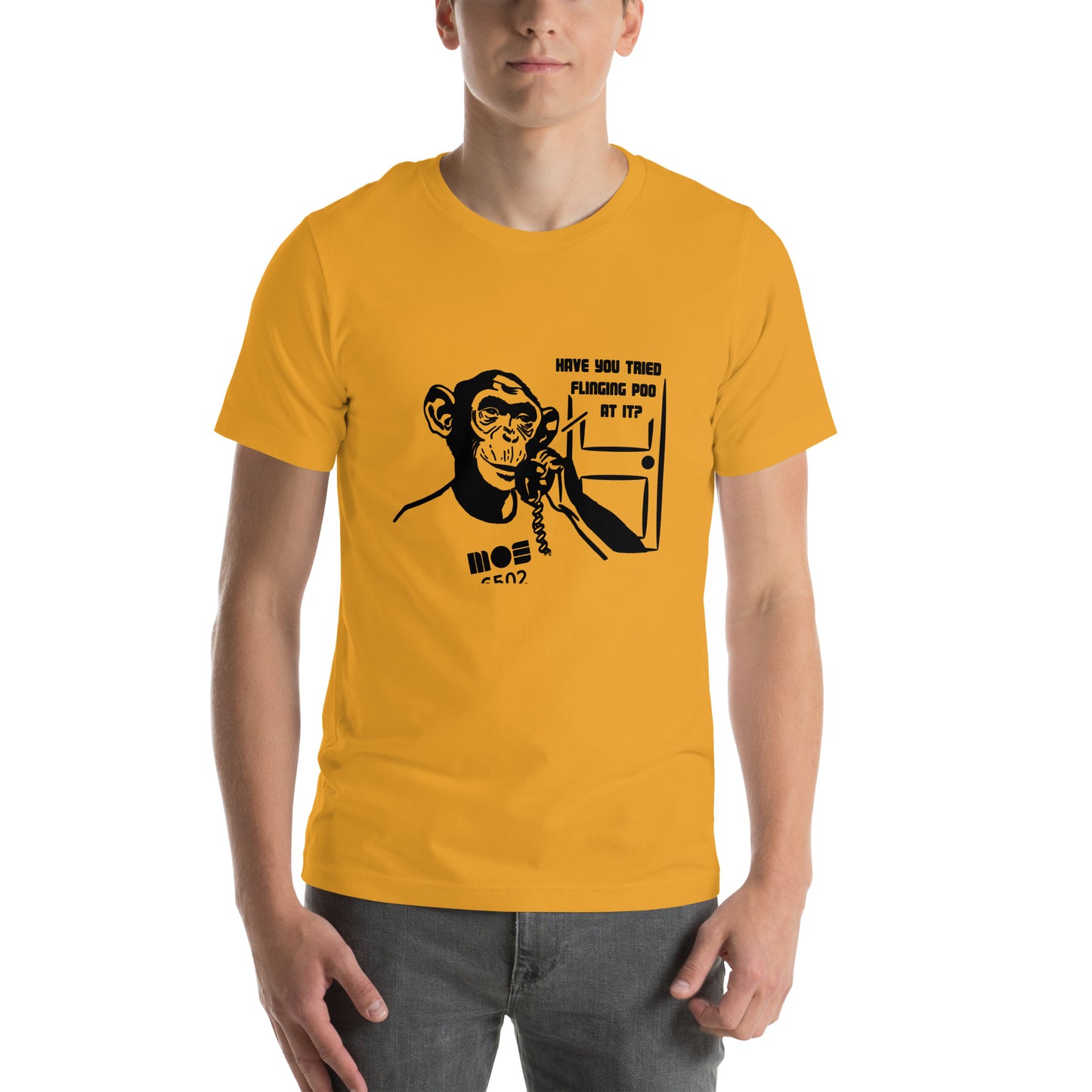 IT Chimp with MOS 6502 Unisex t-shirt