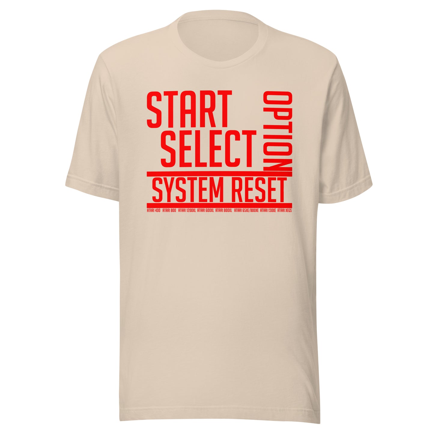 Atari 8-bit function keys (red) Unisex t-shirt