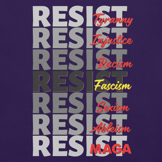 Resist Multiple Unisex t-shirt