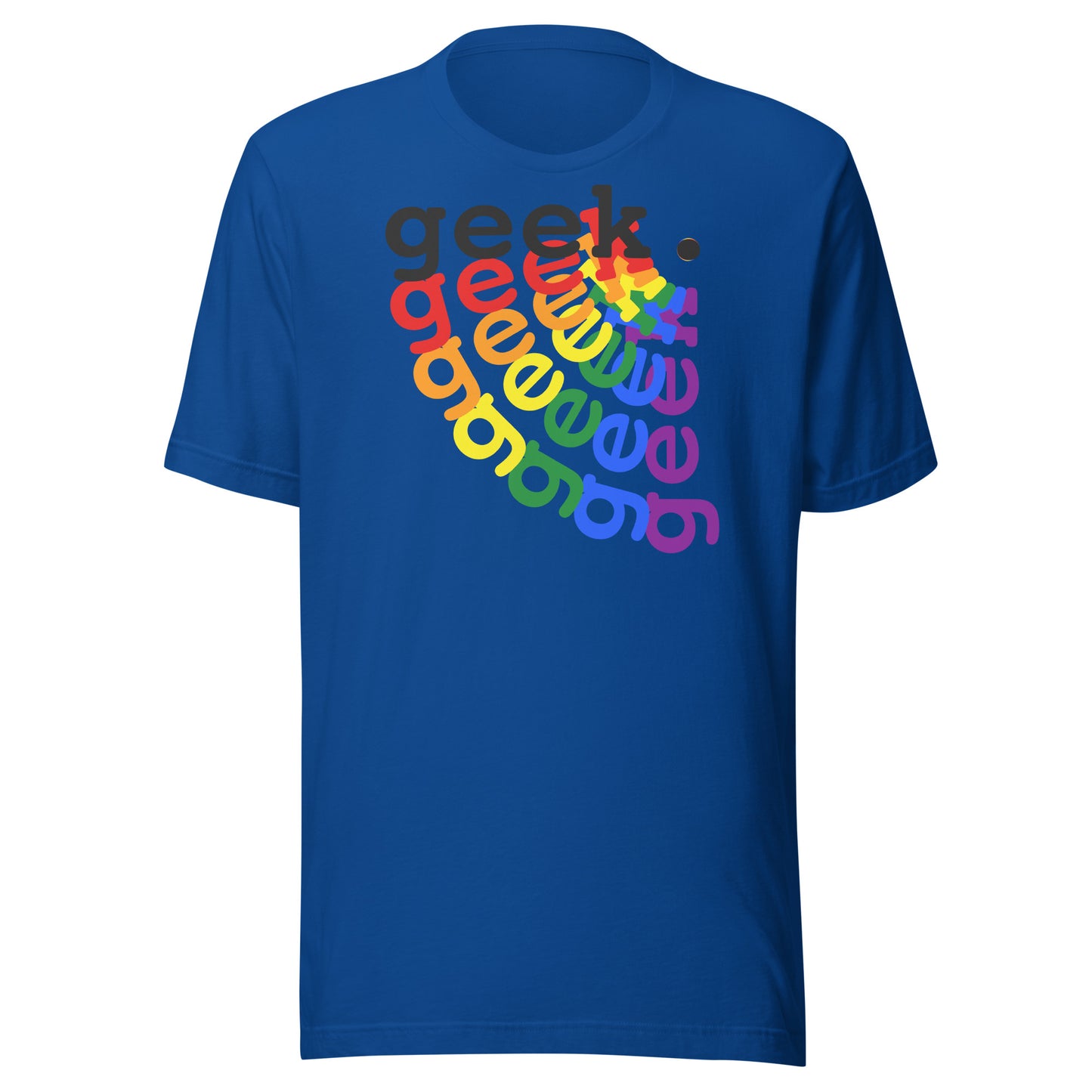 Rainbow Geek Unisex t-shirt