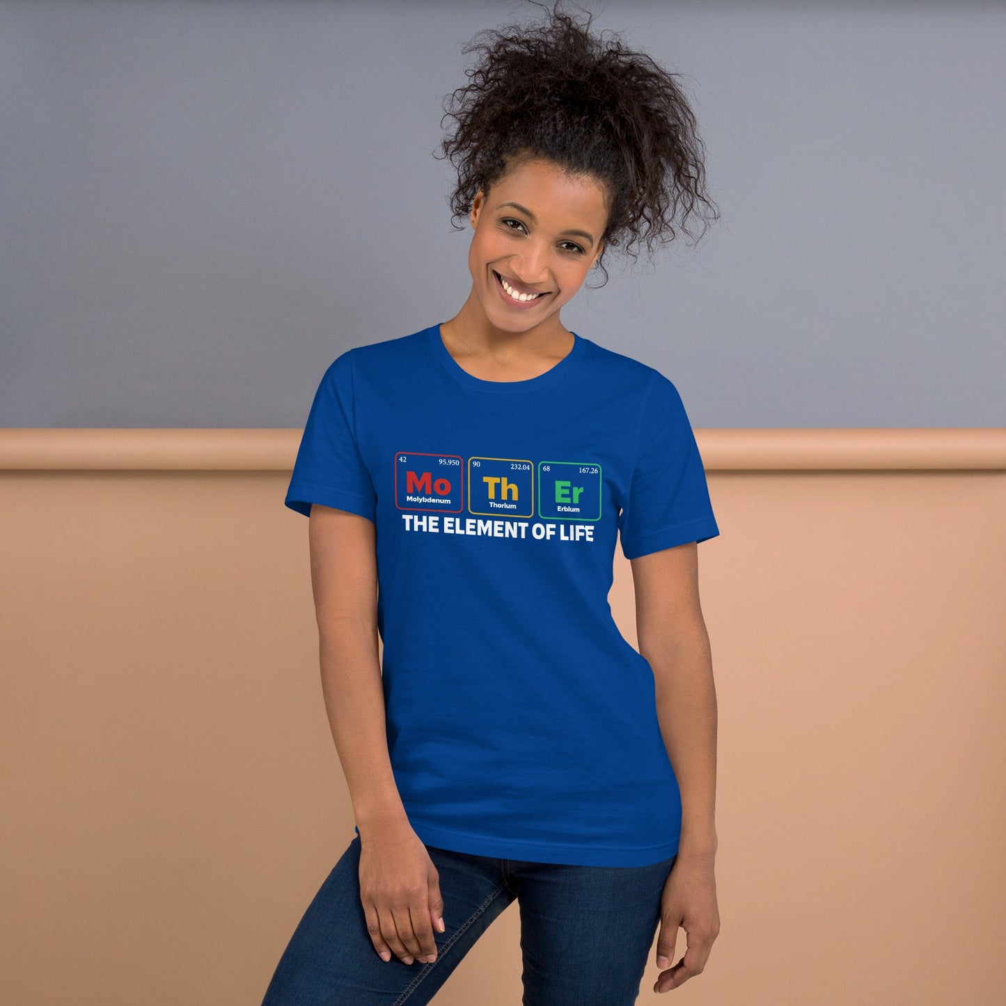 Dark unisex t-shirt with "Mother - the Element of Life" design, comfortable fit.