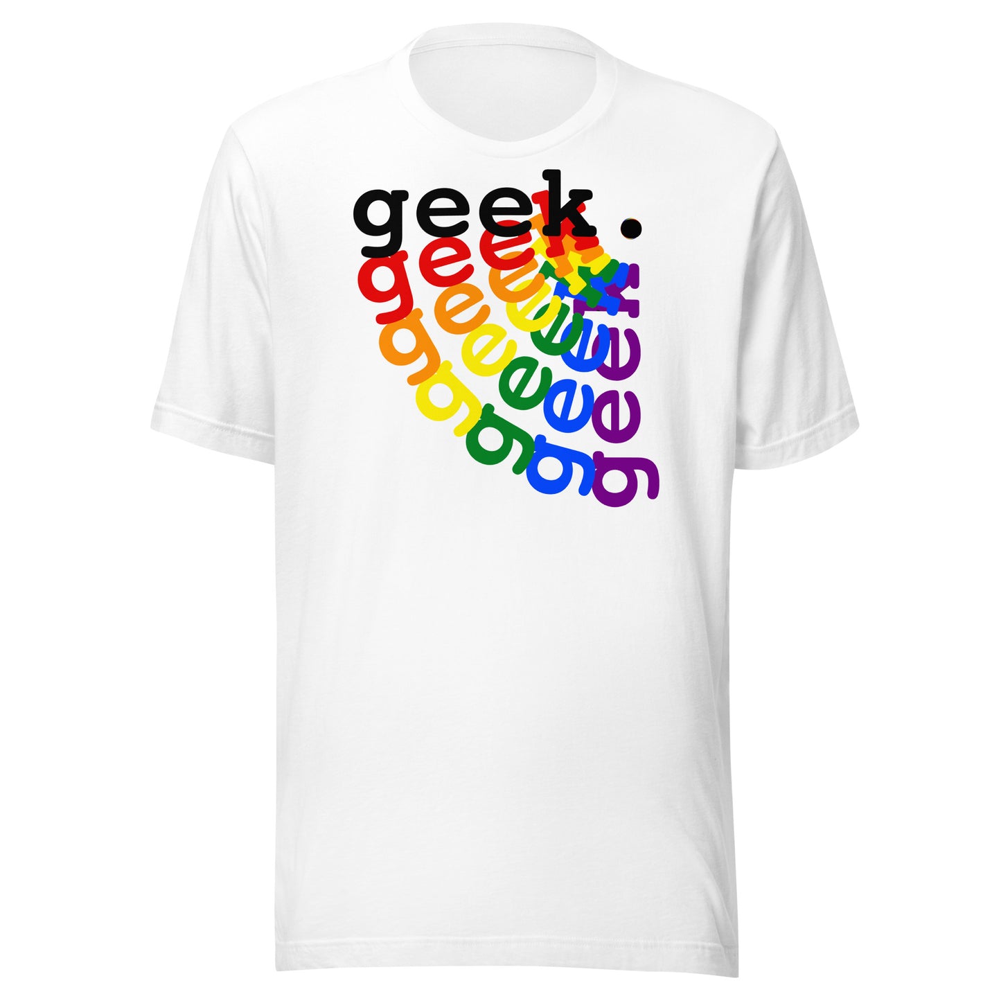 Rainbow Geek Unisex t-shirt