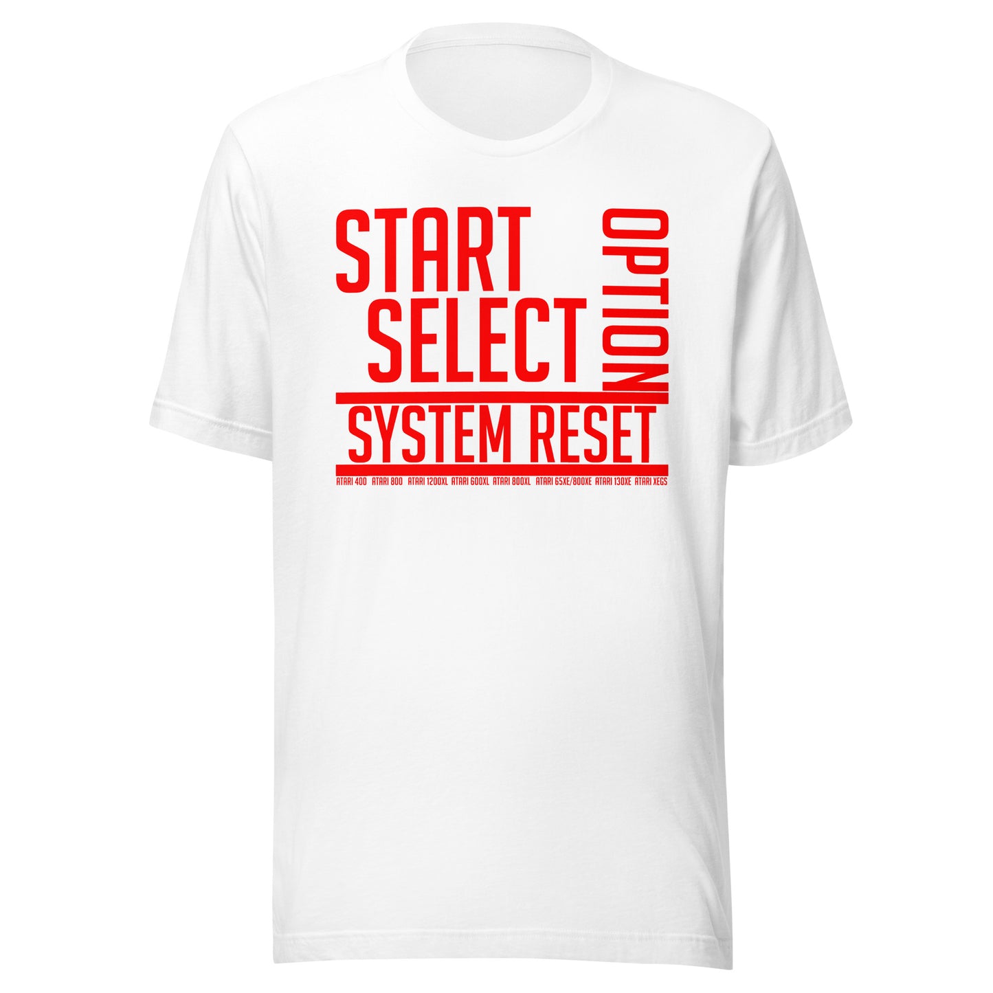 Atari 8-bit function keys (red) Unisex t-shirt