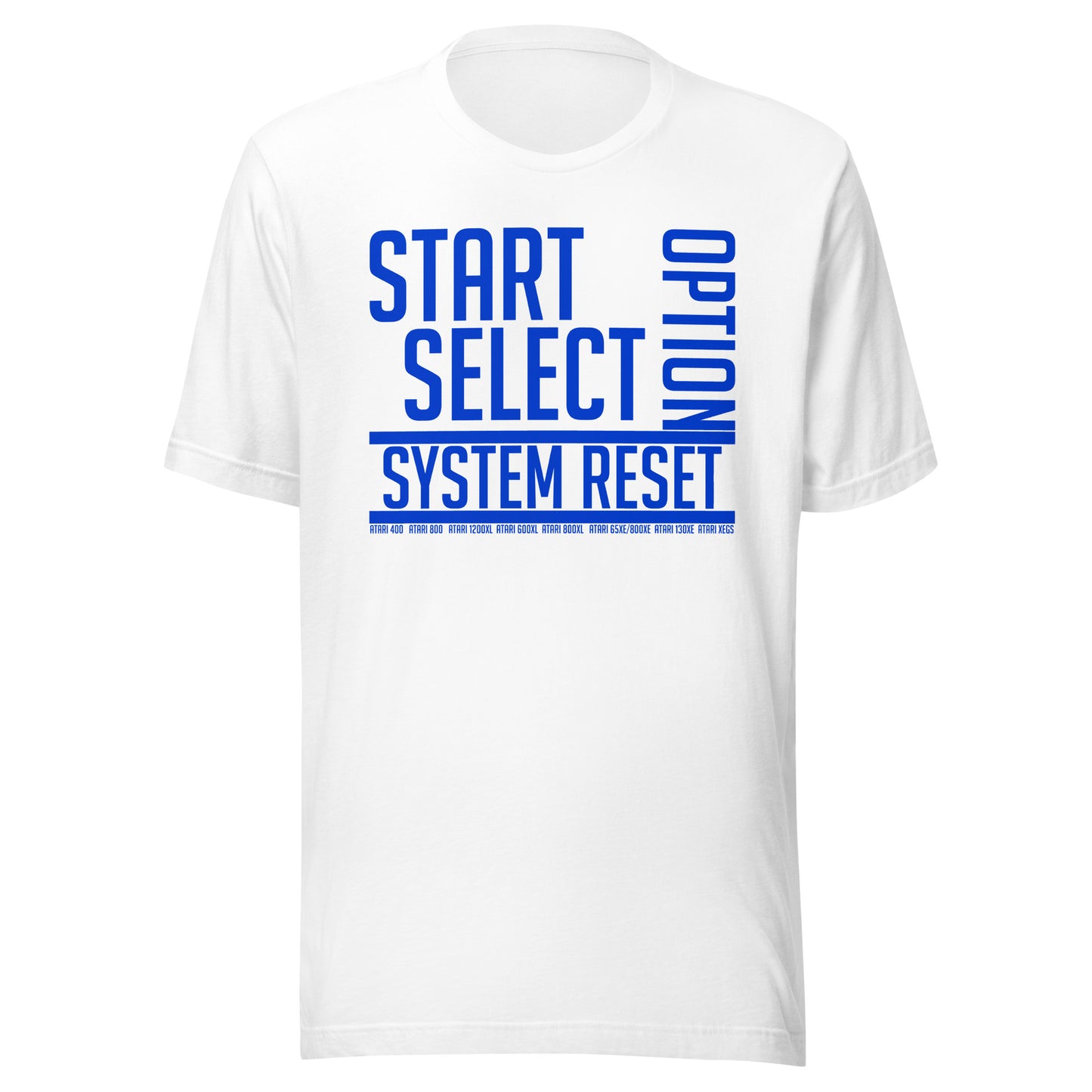 Atari 8-bit function keys (blue) Unisex t-shirt