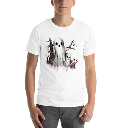 Spooky Ghosts in the Forest unisex t-shirt