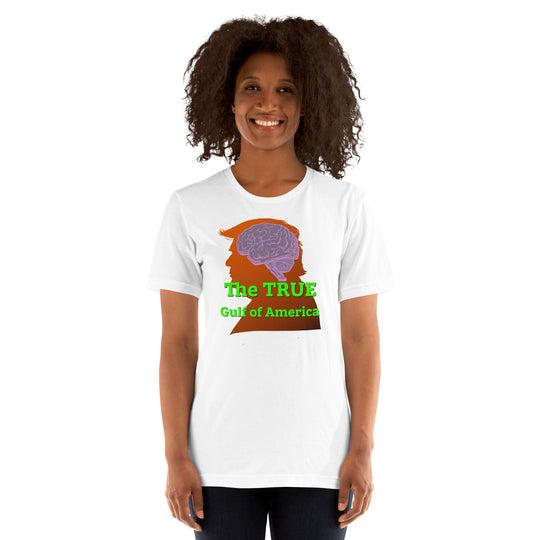 The TRUE Gulf of America unisex t-shirt, soft lightweight cotton with brain heart design.