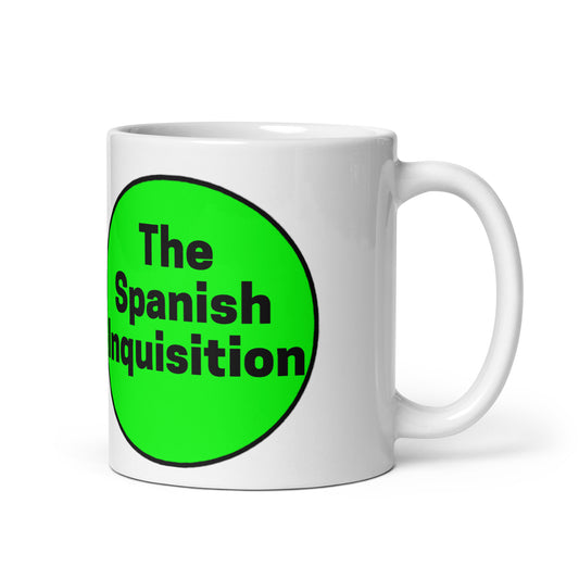 Spanish Inquisition Venn Diagram White glossy mug