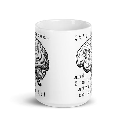 white glossy mug