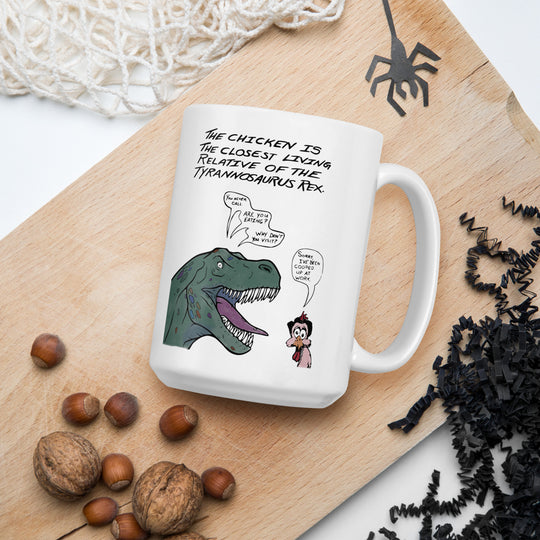 Closest Living Relative White glossy mug