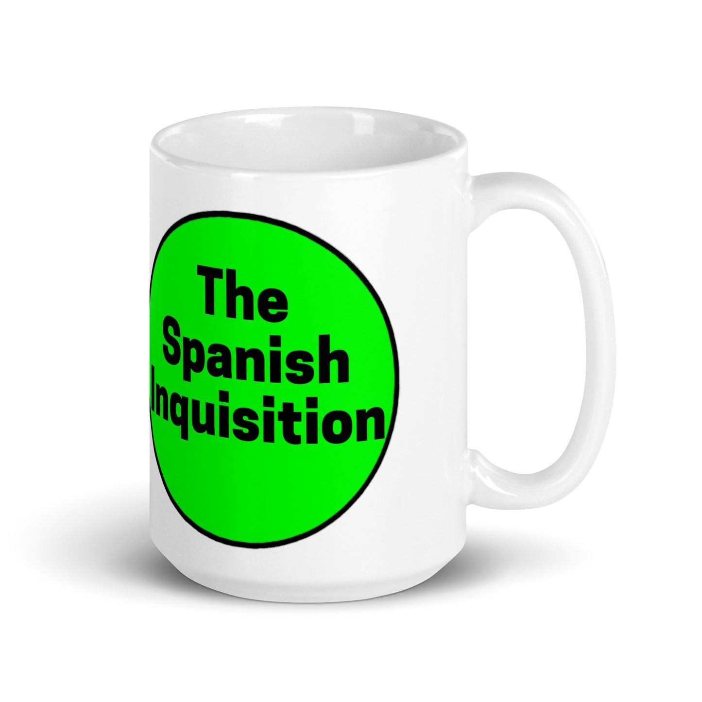 Spanish Inquisition Venn Diagram White glossy mug