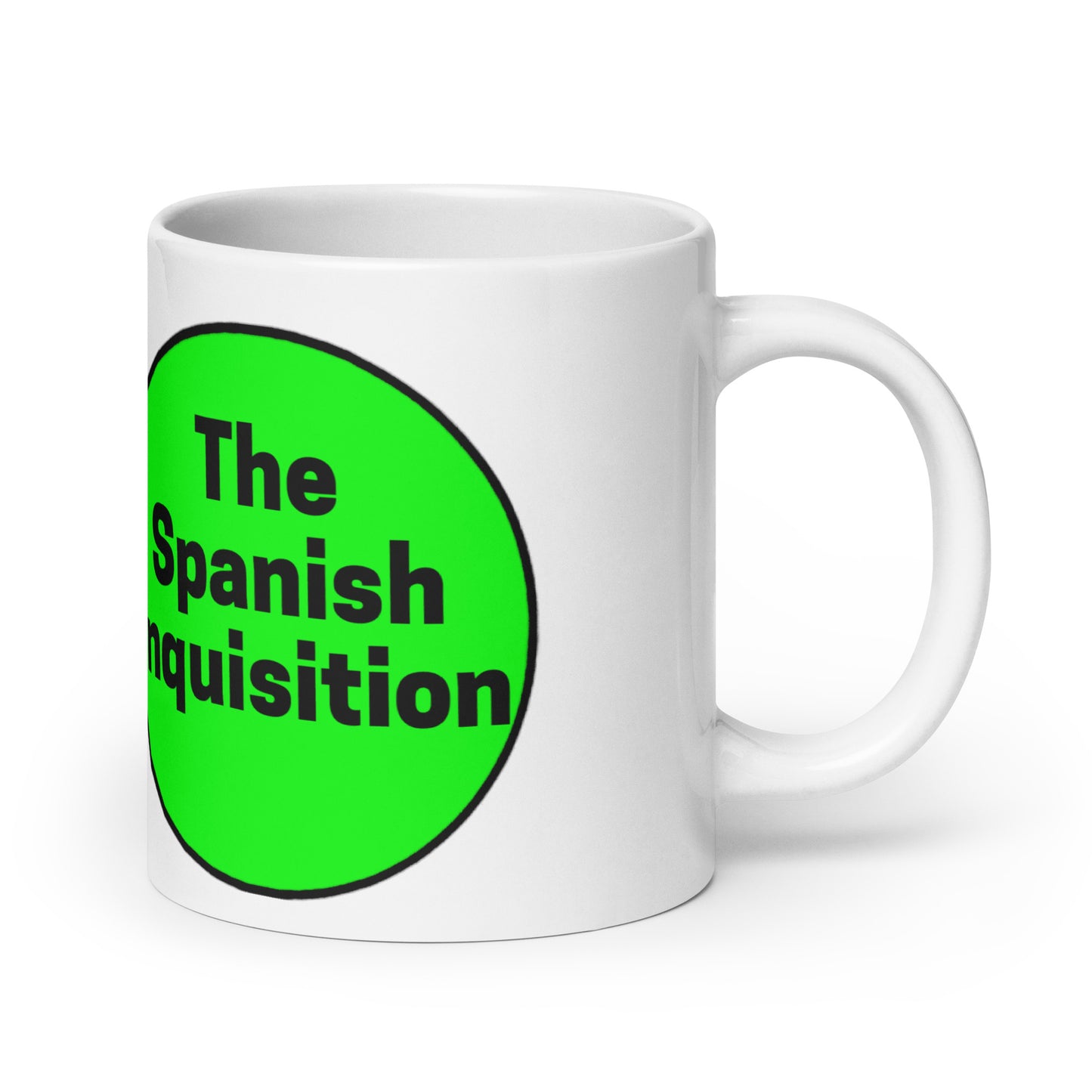 Spanish Inquisition Venn Diagram White glossy mug