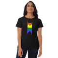 Happy Human Pride Rainbow Women's short sleeve t-shiry